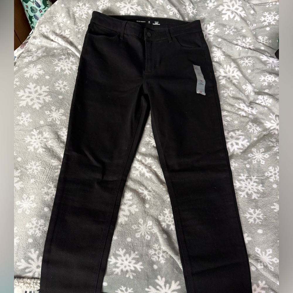 Old Navy High Rise Wow Super Skinny Black Jean